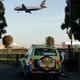 Police near Heathrow on Sept. 13, 2019.